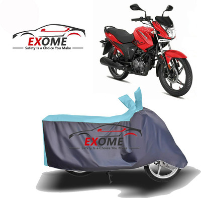 ENTIRELY ELITE Two Wheeler Cover for Hero(Glamour i3s, Blue, Grey)