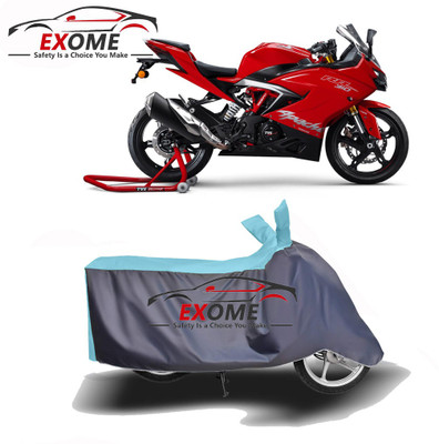 APNEK Two Wheeler Cover for TVS(Apache RR 310, Blue, Grey)