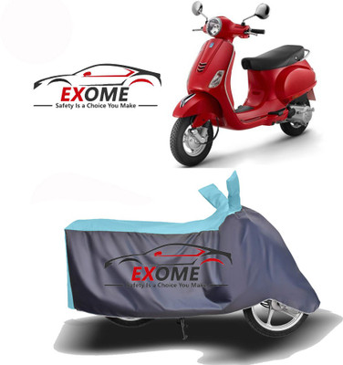 APNEK Two Wheeler Cover for Vespa(Vespa LX 125, Blue, Grey)