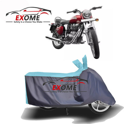 APNEK Two Wheeler Cover for Royal Enfield(Electra 4S, Blue, Grey)