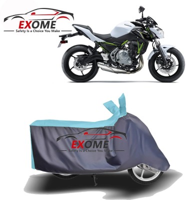 EXOME Two Wheeler Cover for Kawasaki(Z650, Blue, Grey)