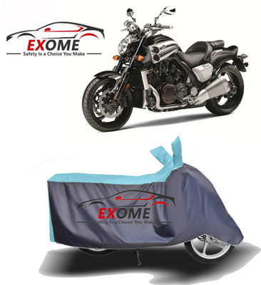 APNEK Two Wheeler Cover for Yamaha(VMAX, Blue, Grey)