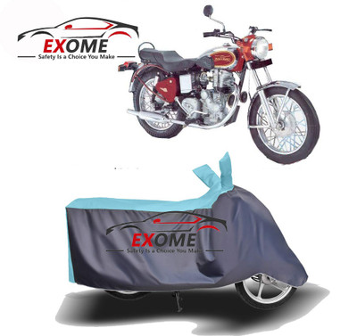 APNEK Two Wheeler Cover for Royal Enfield(Machismo 350, Blue, Grey)