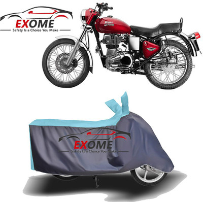 APNEK Two Wheeler Cover for Royal Enfield(Bullet 350 Twinspark, Blue, Grey)