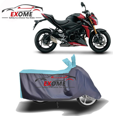 APNEK Two Wheeler Cover for Suzuki(GSX S1000, Blue, Grey)