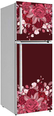 BPDESIGNSOLUTION Vinyl Classics Maroon Wallpaper(L x W: 160 cm x 61 cm)