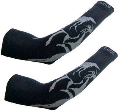Rapid Cotton Arm Sleeve For Boys & Girls With Tattoo(Free, Black)