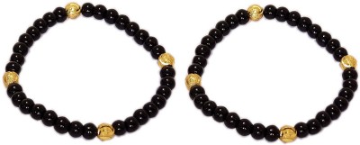 Sahiba Gems Rubber Beads Gold-plated Bracelet Set