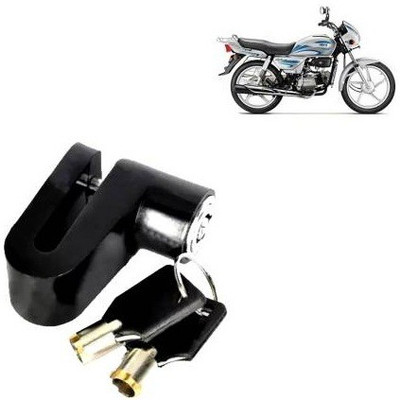 SRPHERE Disc Brake Lock Set Of 1 For Splendor_DL44 Disc Lock(Black)