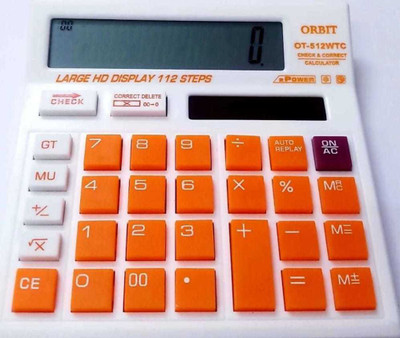 zikrefast Pink Basic 12 digit Calculator For Office Use Orange Basic 12 digit Calculator For Office Use Basic  Calculator(12 Digit)