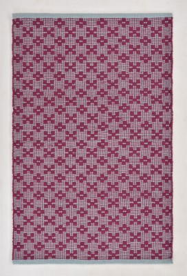 UB Home and Decor Maroon Cotton Carpet(2 ft,  X 3 ft, Rectangle)