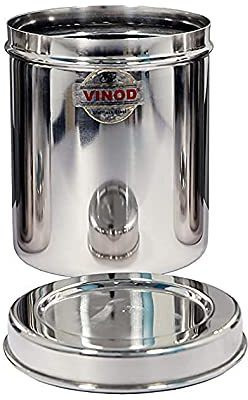 VINOD Steel Grocery Container  - 2000 ml(Silver)