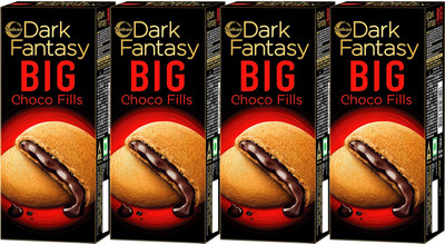 Sunfeast Dark Fantasy Choco Cream Filled Biscuit(4 x 37.5 g)