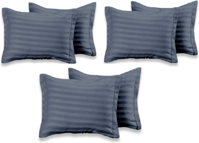 Sosha Striped Pillows Cover(Pack of 6, 68 cm*43 cm, Grey)