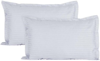 Sosha Striped Pillows Cover(Pack of 2, 68 cm*43 cm, White)