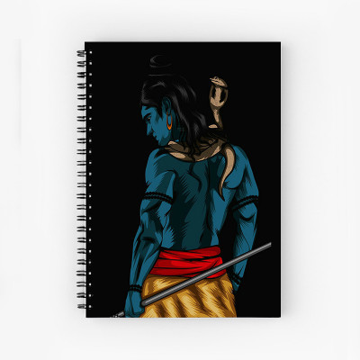 Art Bundle Shiva A5 Size Wiro Bound Spiral Notebook Diary ( 90 GSM Natural Shade Paper ) A5 Note Book no 160 Pages(Multicolor)