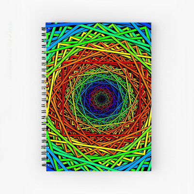 Furnish Marts Pattern A5 Size Wiro Bound Spiral Notebook Diary ( 160 Pages Unruled, A5, 90 GSM Natural Shade Paper ) A5 Notebook no 160 Pages(Multicolor)