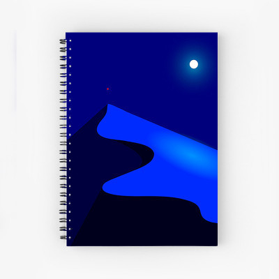 Art Bundle Notebook A5 Note Book No 160 Pages(Blue)