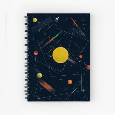 Art Bundle Notebook A5 Note Book Unruled 160 Pages(Multicolor)
