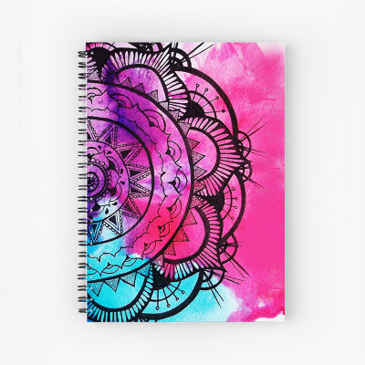 Art Bundle Love at First Sight Quote A5 Size Wiro Bound Spiral Notebook Diary ( 90 GSM Natural Shade Paper ) A5 Note Book Unruled 160 Pages(Multicolor)