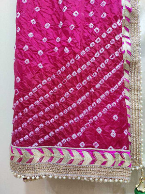 CHINU ENTERPRISES Art Silk Polka Print, Embroidered Women Dupatta