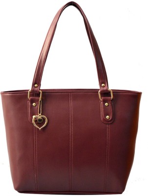 AGINOS Women Maroon Hand-held Bag