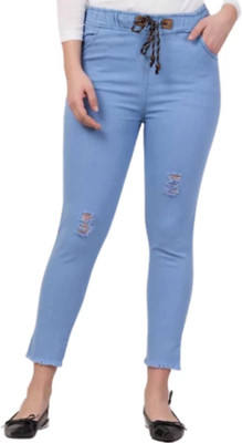 LIKEEFASHION Regular Women Light Blue Jeans