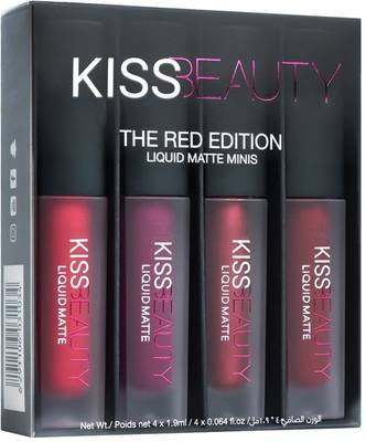 Kiss Beauty Liquid matte lipstick - Red edition  (red edition, 7.6 ml)