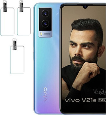 HIRDESH Back Camera Lens Glass Protector for VIVO V21E 5G, CAMERA LENS PROTECTOR(Pack of: 3)