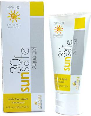 Sunsafe SPF - 30 Aqua Gel 50 gm | Sun protection cream | - SPF 30 PA+