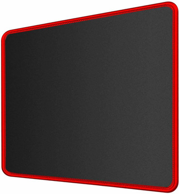LipiWorld Mouse Pad with Stitched Edge, Premium-Textured Mouse Mat, Non-Slip Rubber Base, Water Resistance Coating Gaming Mousepad for Laptop, Desktop (Pack-1 250mmx210mmx2mm) Non Slip Base Dual Sided Mousepad(Black)