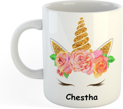 epheriwala Chestha Unicorn Ceramic Coffee Mug(350 ml)