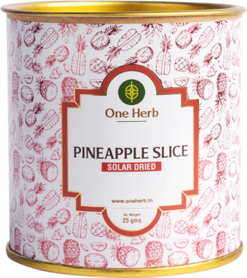 one herb Pineapple Slice – Solar Dried 25g, Dehydrated for Baking, Enhances immune System, Reduces Tummy Bloating, Good Source of Collagen Pineapple(1 x 50 g)