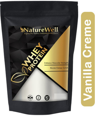 Naturewell Pure Series Whey Protein Concentrate| Raw Whey from USA Advanced(AS1140) Whey Protein(175 g, Vanilla Creme)