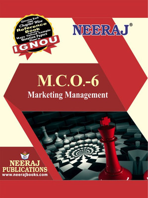 IGNOU MCO-06 : Marketing Management(Paperback, Experts Panel of Neeraj Publication)