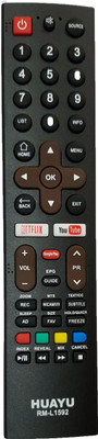 Cezo HTR-U27E LED LCD Smart TV Remote Control with Function Netflix YouTube Compatible for Haier NA Remote Controller(Black)