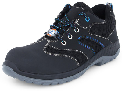 Acme Steel Toe Leather Safety Shoe(Black, S1, Size 10)