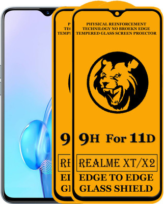 SEVEN7STAR Edge To Edge Tempered Glass for Realme X2(Pack of 2)