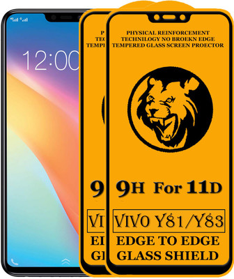 SEVEN7STAR Edge To Edge Tempered Glass for Vivo Y83(Pack of 2)
