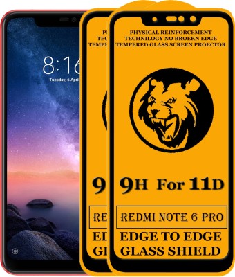 SEVEN7STAR Edge To Edge Tempered Glass for Mi Redmi Note 6 Pro(Pack of 2)