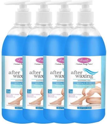 Luster After Waxing Skin Soothing, Cooling & Smoothing Gel (Pack of 4)(500 ml)