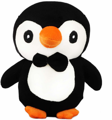 Webby Soft Animal Plush Penguin Toy Black  - 20 cm(Black)