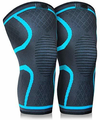GymWar Knee Cap Pain Relief Compression Support Knee Support (Blue) Knee Support(Blue)
