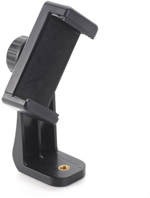 Gabbar Rotating Mobile Holder Tripod Mount Adapter Clip with Adjustable Clamp for Smartphones and All Types of Tripods Tripod(Black, Supports Up to 500 g)