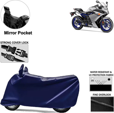 aksmit Two Wheeler Cover for Yamaha(RX 100, Blue)