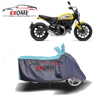APNEK Two Wheeler Cover for Ducati(Scrambler Icon, Blue, Grey)