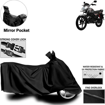 aksmit Two Wheeler Cover for Mahindra(Pantero, Black)