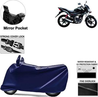 Rhtdm Two Wheeler Cover for Honda(CB Twister, Blue)