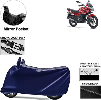 aksmit Two Wheeler Cover for Bajaj(Discover 150 f, Blue)