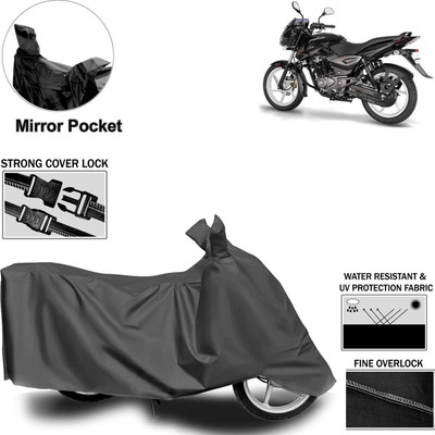aksmit Two Wheeler Cover for Bajaj(Pulsar 150 DTS-i, Grey)
